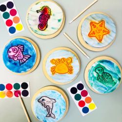 Paint Your Own Party Biscuits (Under The Sea)
